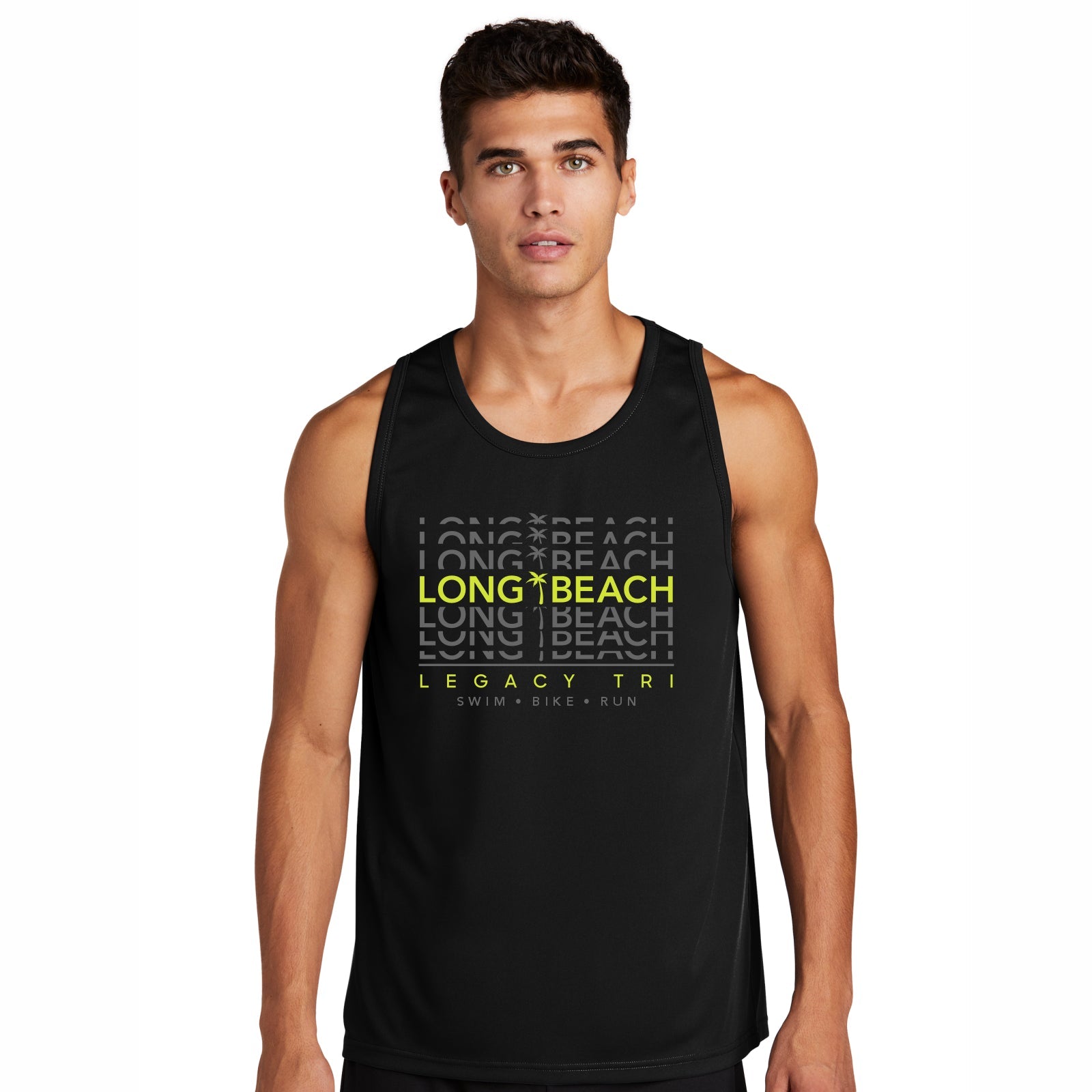 LBLT Men's Tech Tank -Black- Repeat