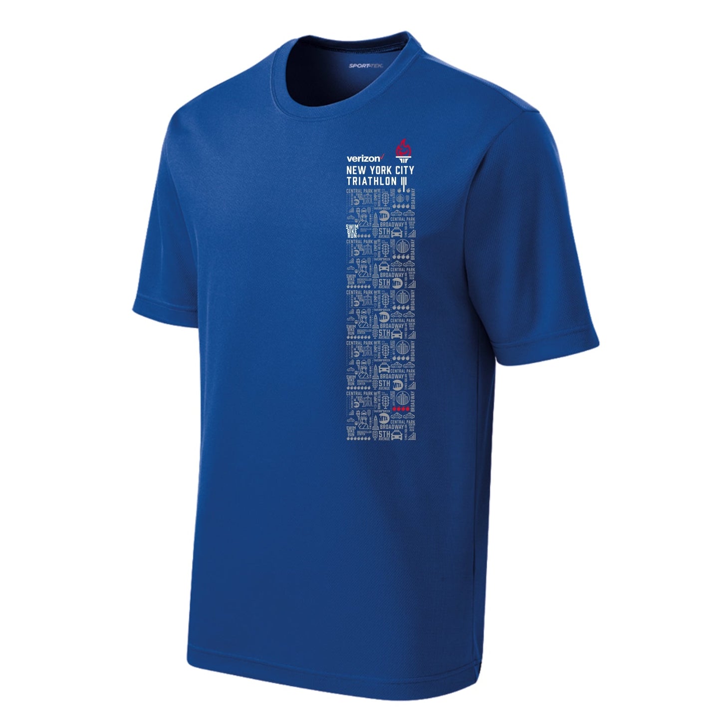 Men's SS Tech Tee -True Royal- WordCloud