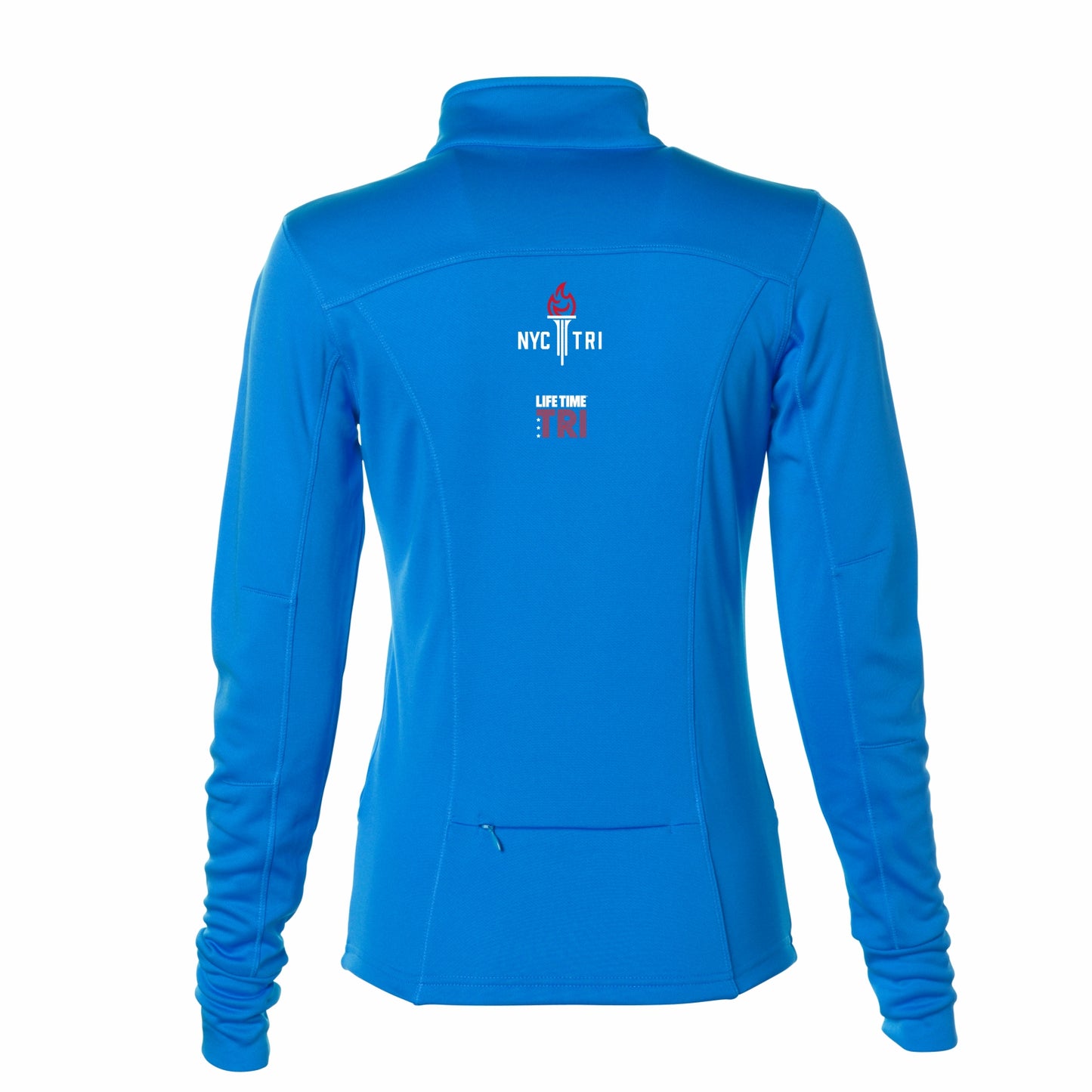 Women's Tech Fleece Zip Jacket - Aster Blue - Embroidered