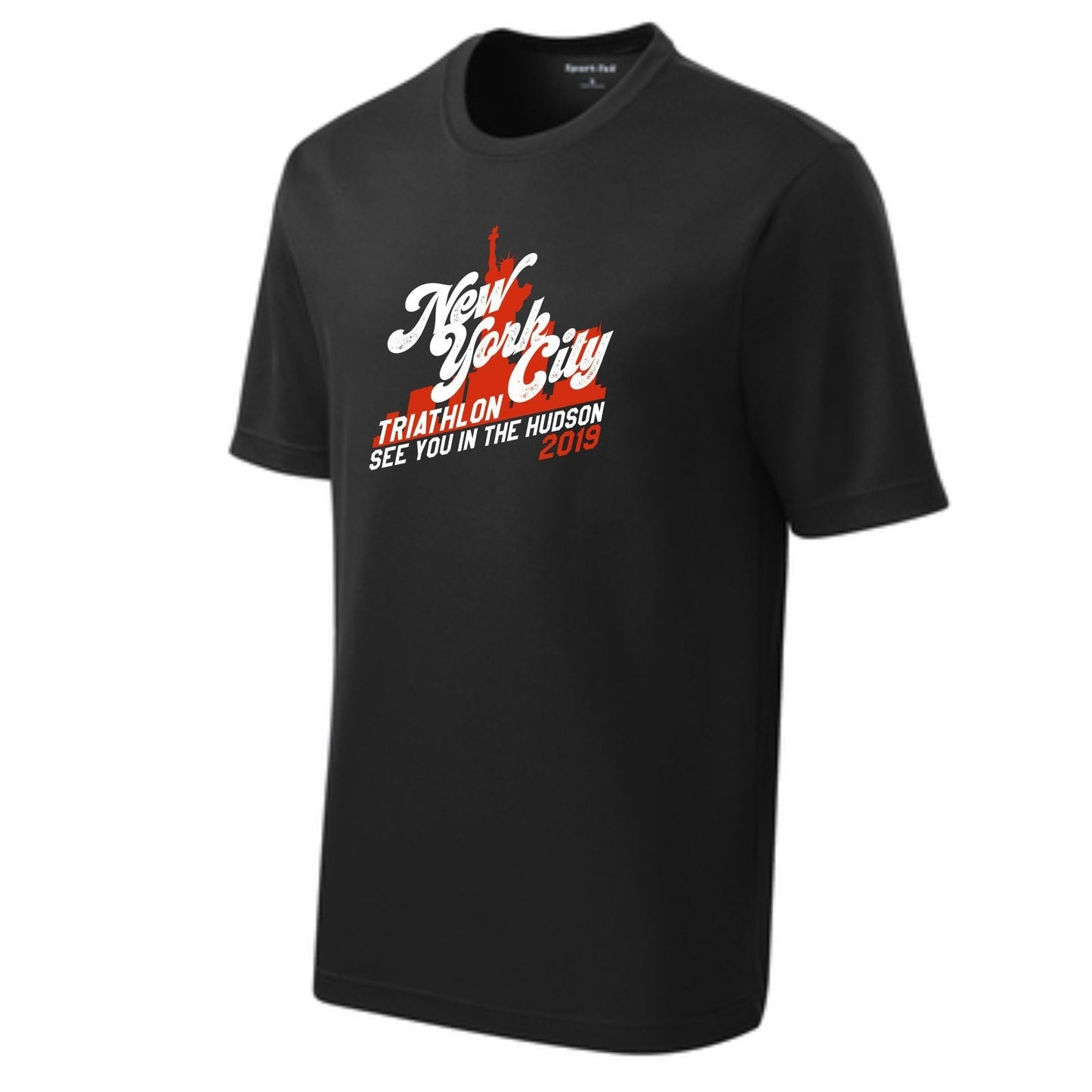 Men's SS Tech Tee - Black 'In Training 2019 Design' - NYC Tri