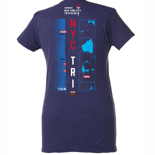 Women's SS Tri-Blend Tee - Midnight Navy - 2019 Course