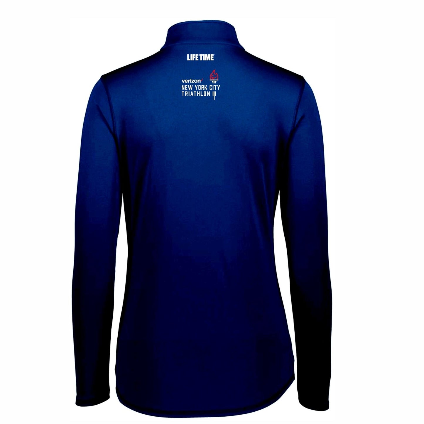 Women's Tech 1/4 Zip - Navy 'In Training 2020 Design' - NYC Tri