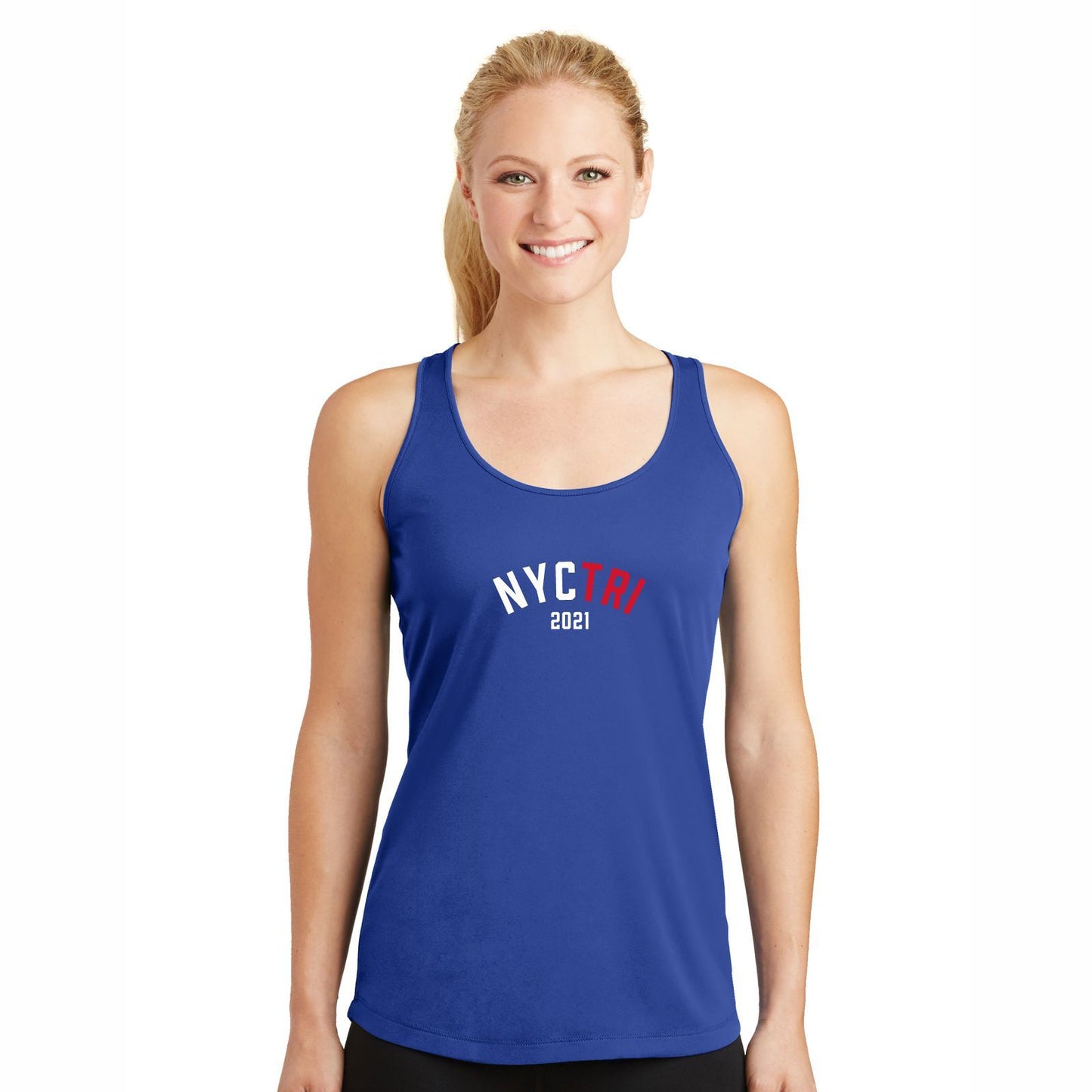 Women's Tech Singlet - Royal - Fin Course21