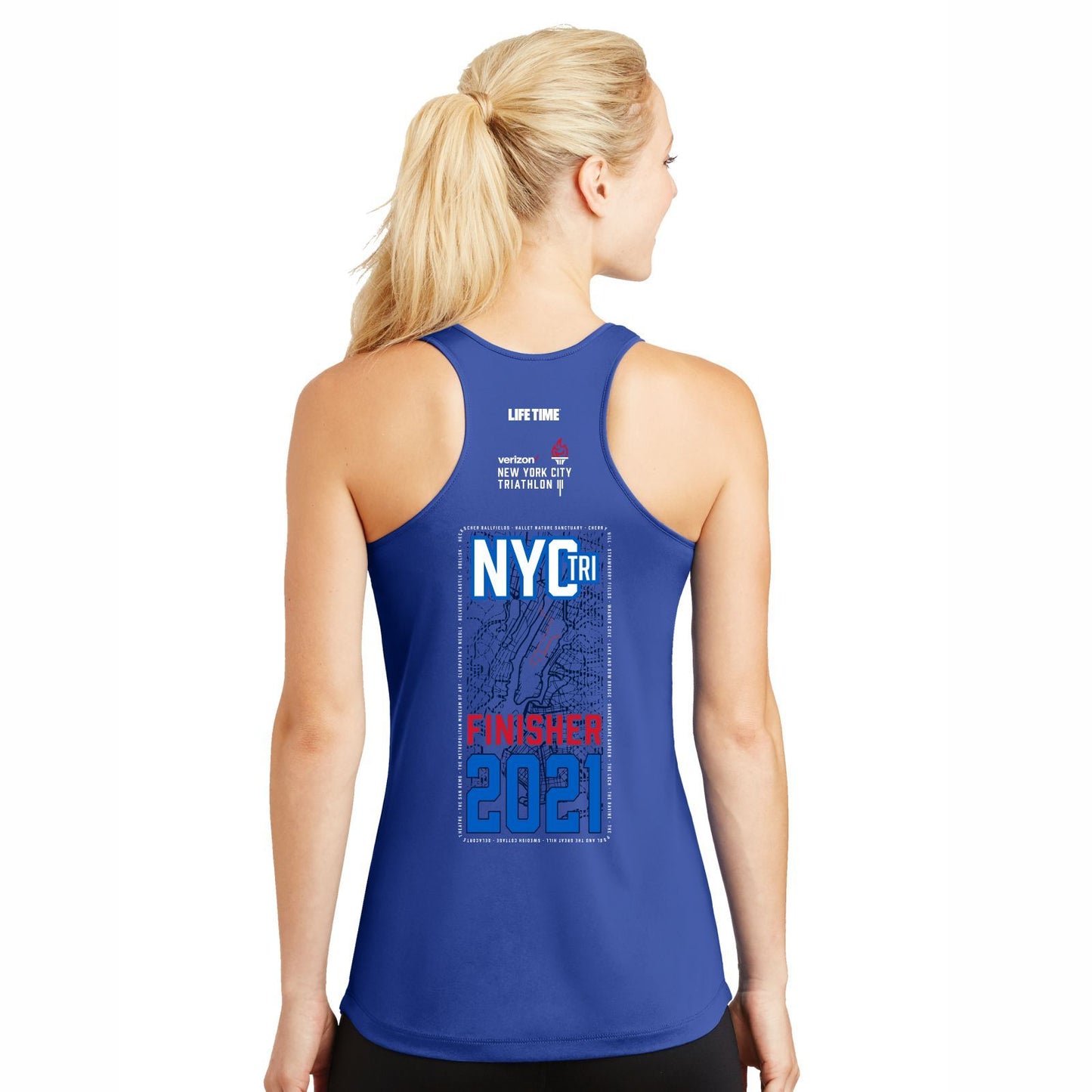 Women's Tech Singlet - Royal - Fin Course21