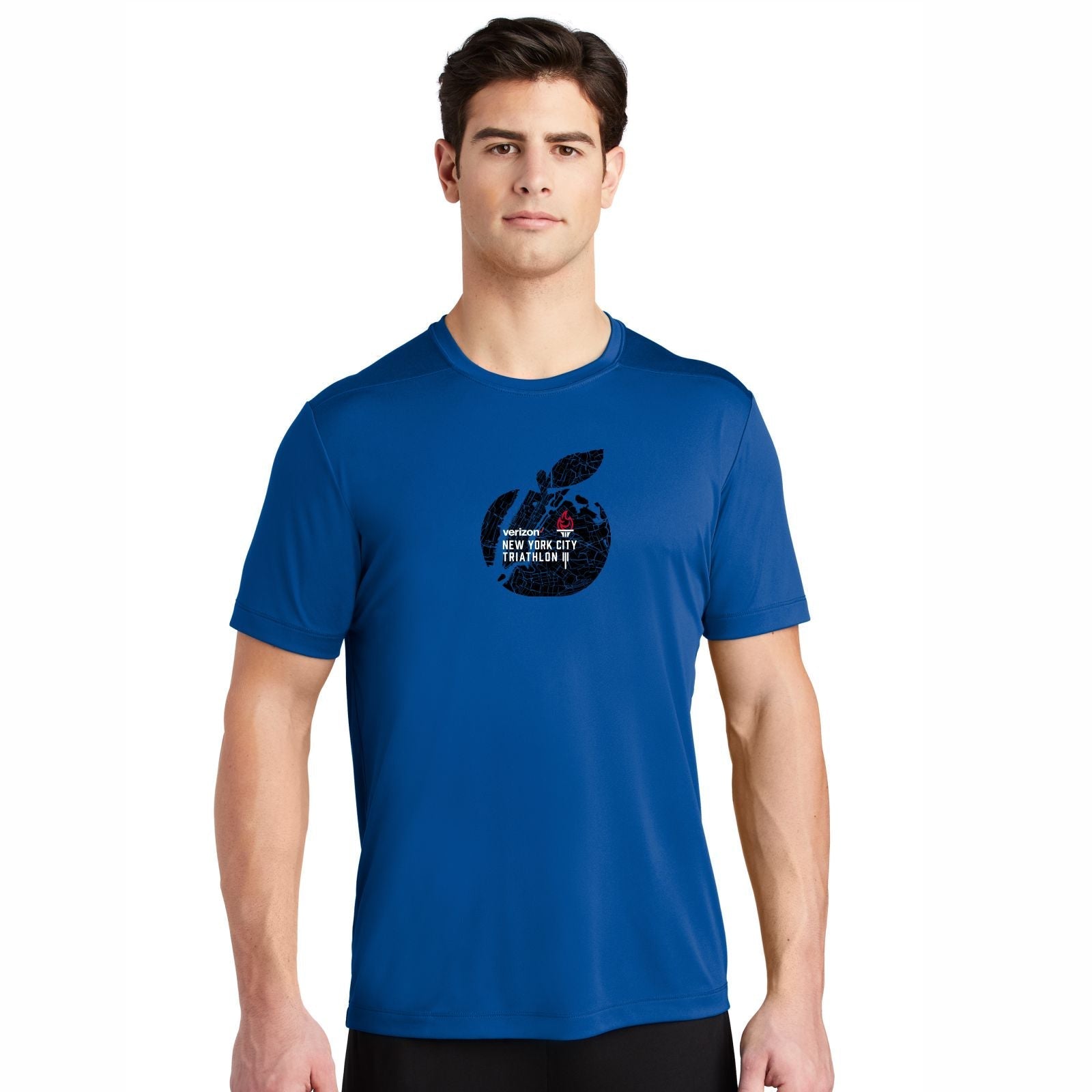 Men's Tech UPF44+ Tee - Royal - Apple