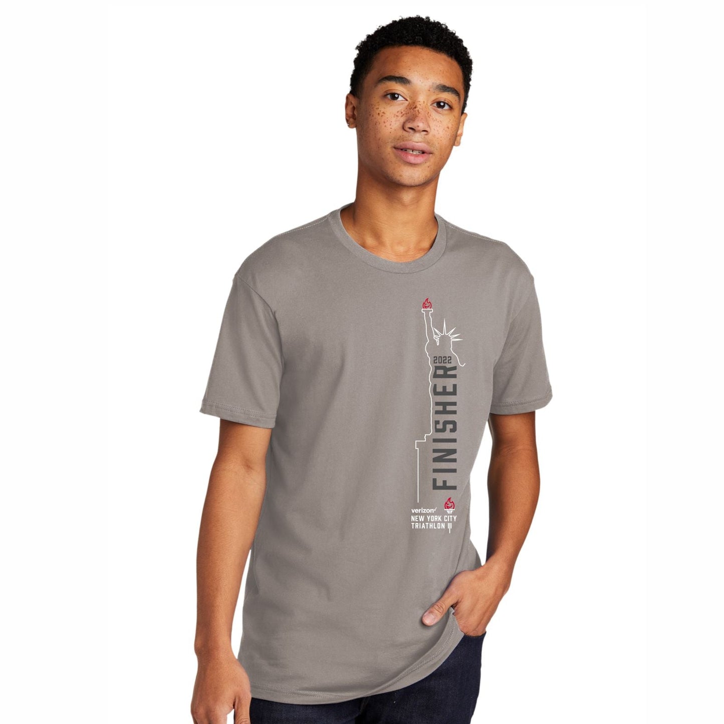 Unisex Fashion Tee - Light Grey - Names Finisher 2022