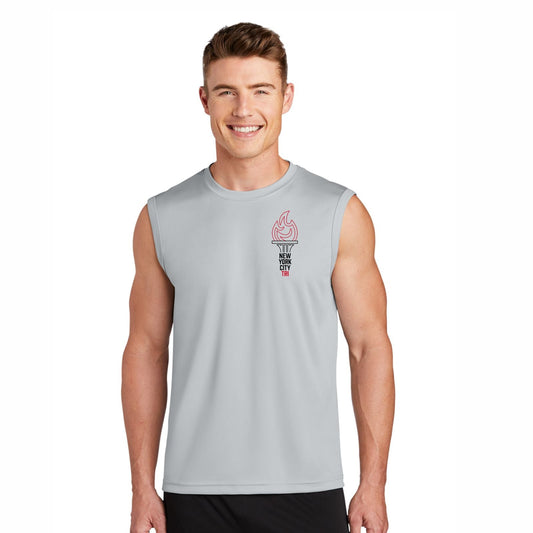 Men's Tech Sleeveless Tank - Silver - LCP