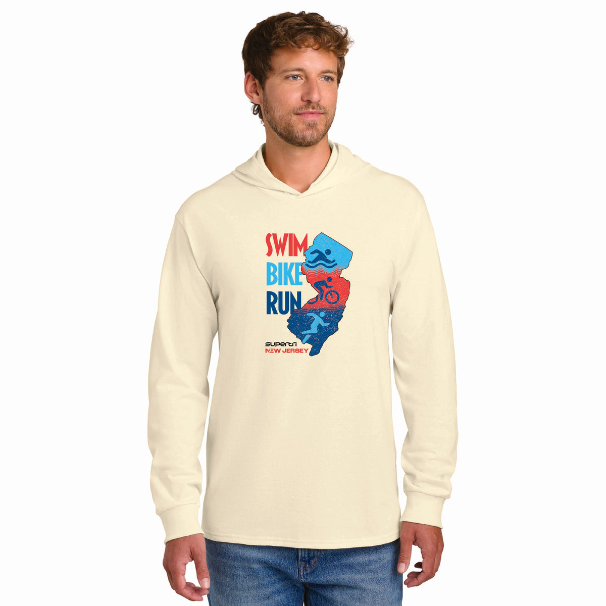 NJST Adult LS Sun Hoody -Natural- State