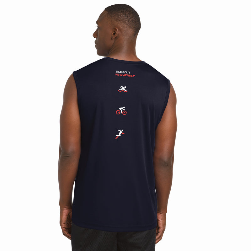NJST Men's Muscle Tech Tank -True Navy- State