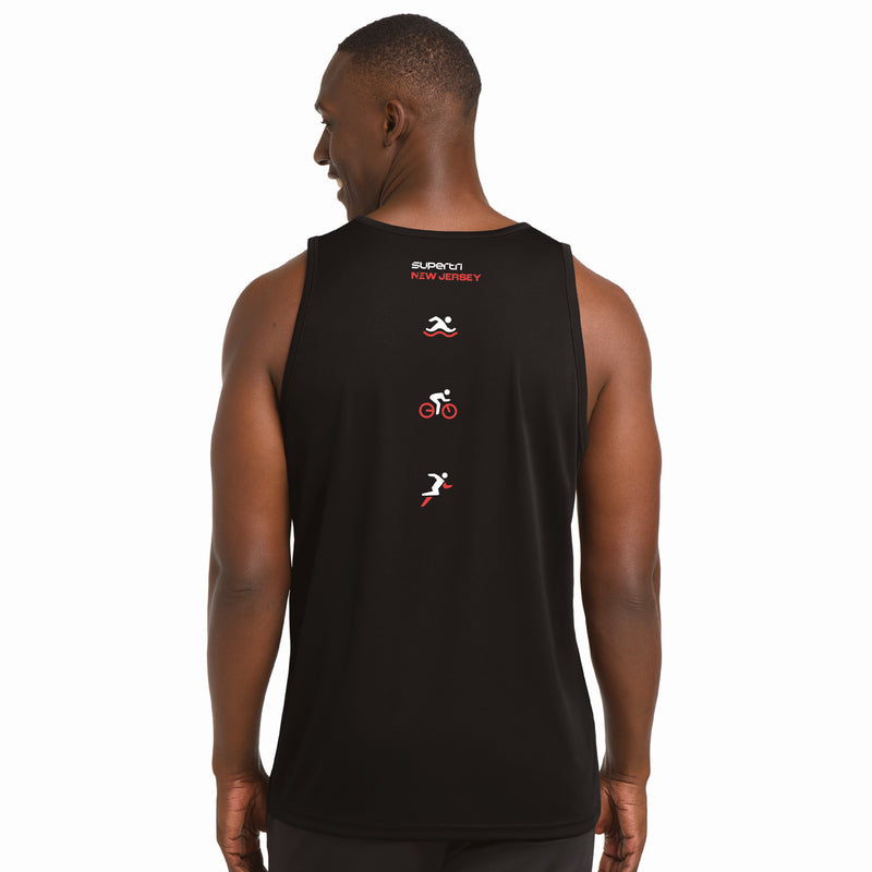 NJST Men's Tech Tank -Black- State