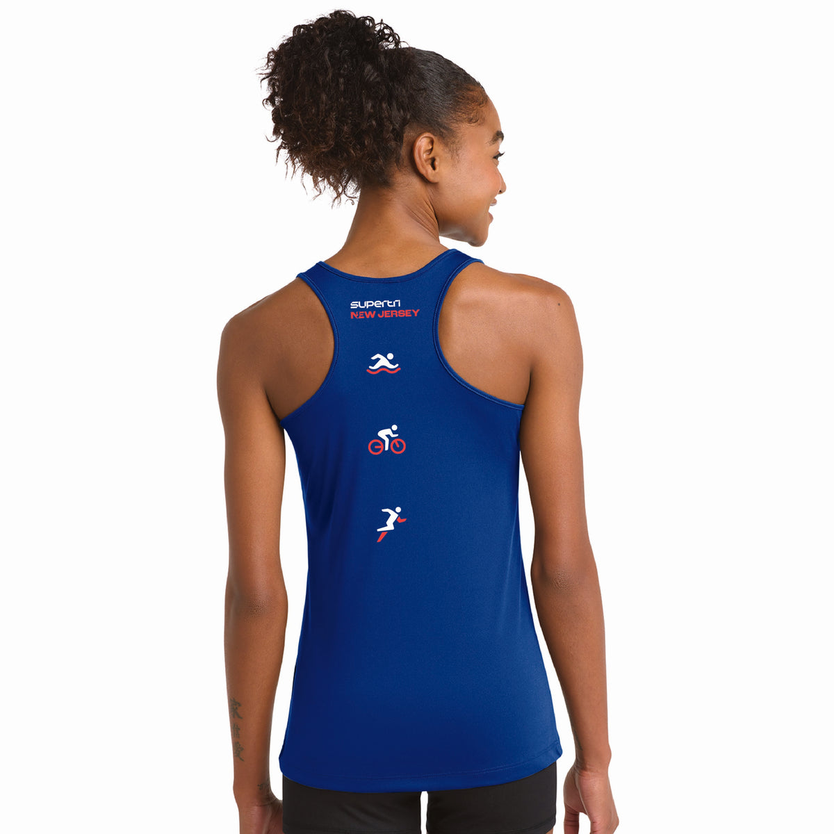 NJST Women's Tech Singlet -True Royal- State