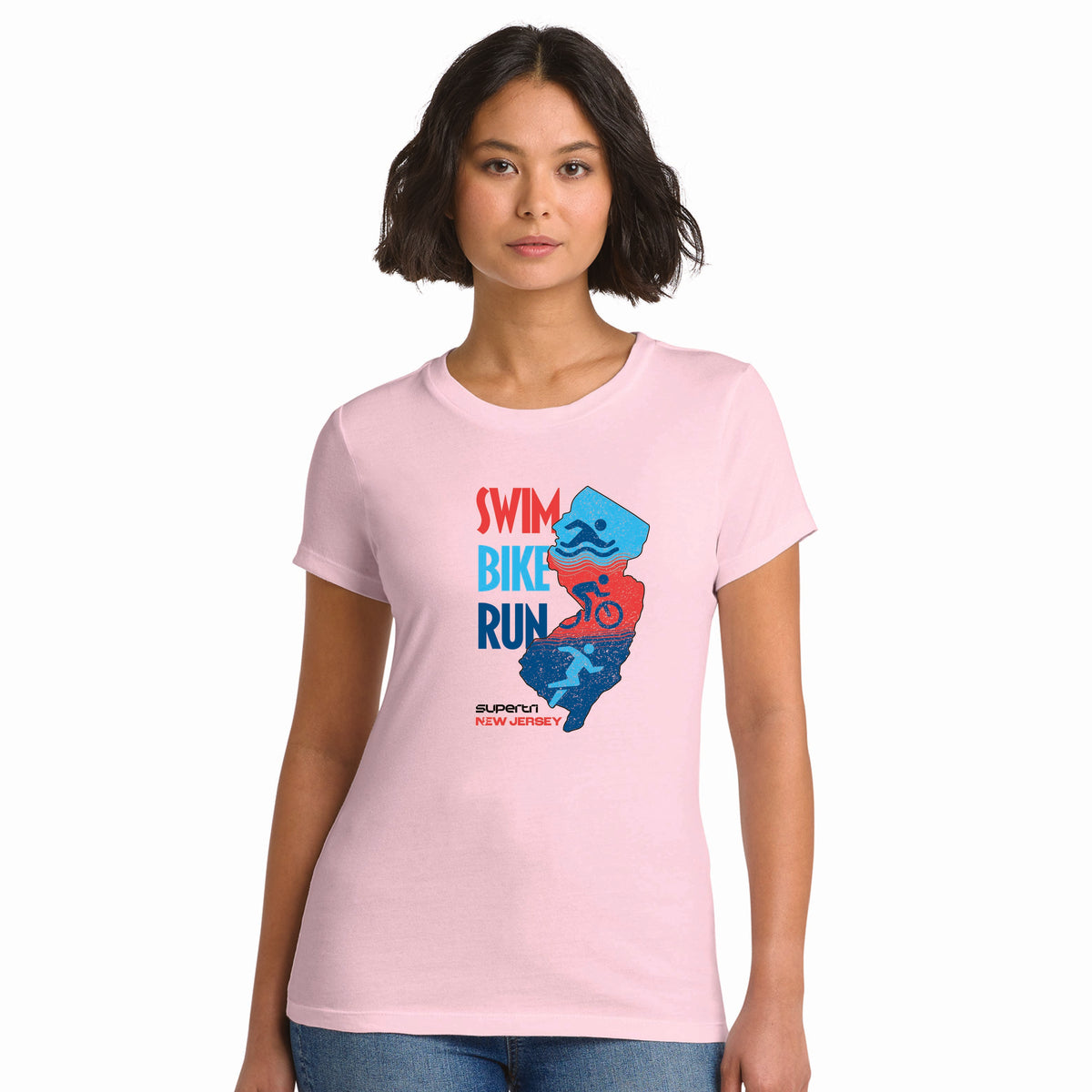 NJST Women's Fashion Tee -Carnation- State