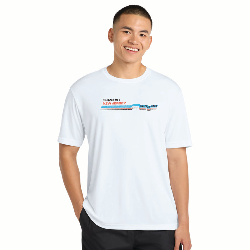 NJST Men's Tech Tee -White- 2026 Finisher