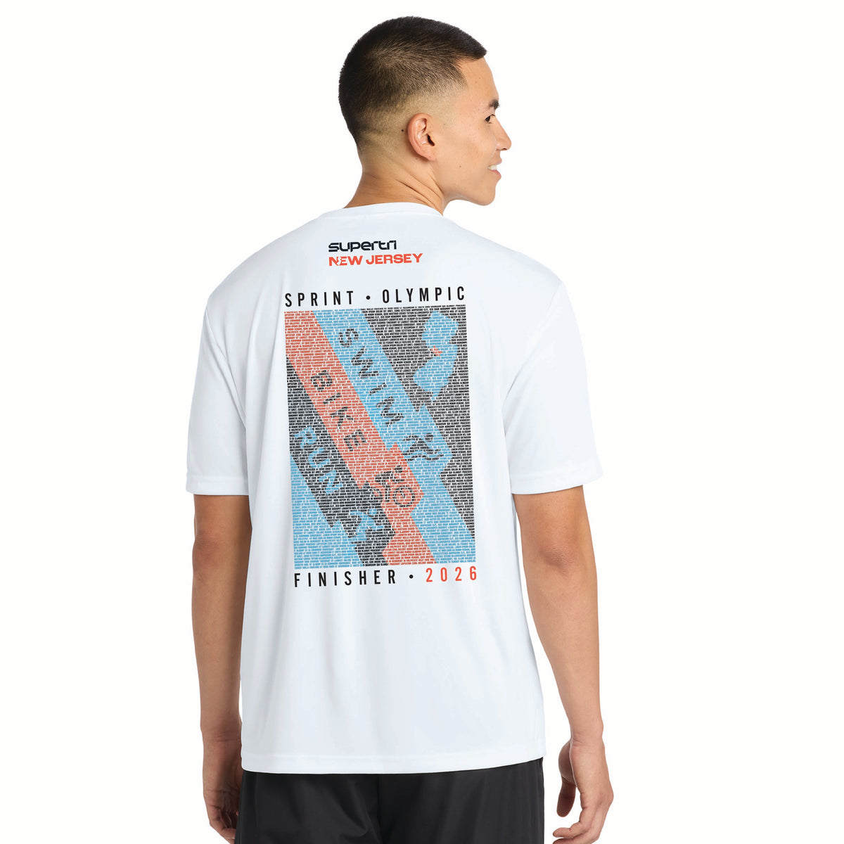 NJST Men's Tech Tee -White- 2026 Finisher