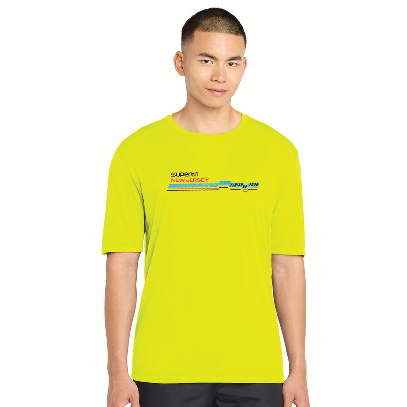 NJST Men's Tech Tee -Neon Yellow- 2026 Finisher