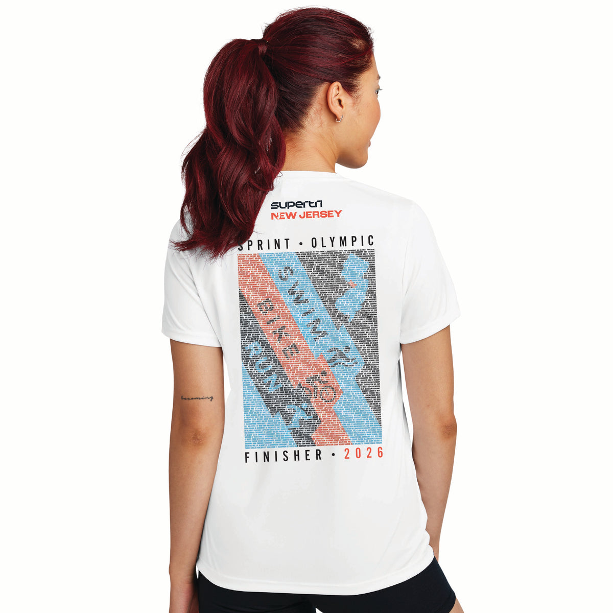 NJST Women's Tech Tee -White- 2026 Finisher