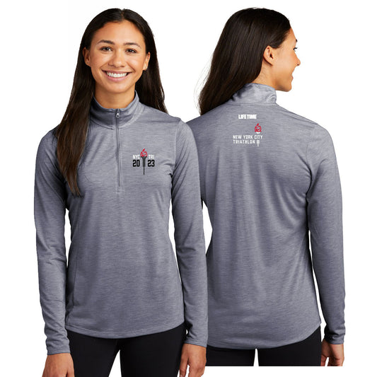 Women's Tech 1/4 Zip -Navy Heather- Torch 2023