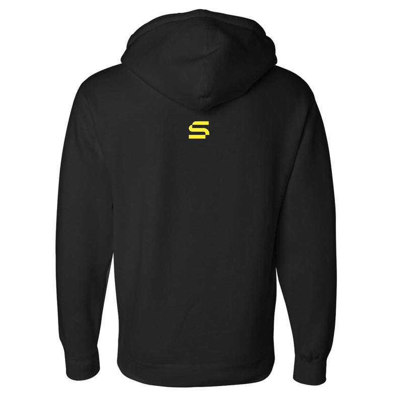 Supertri Unisex Heavy Fleece Hoody -Black- Logo