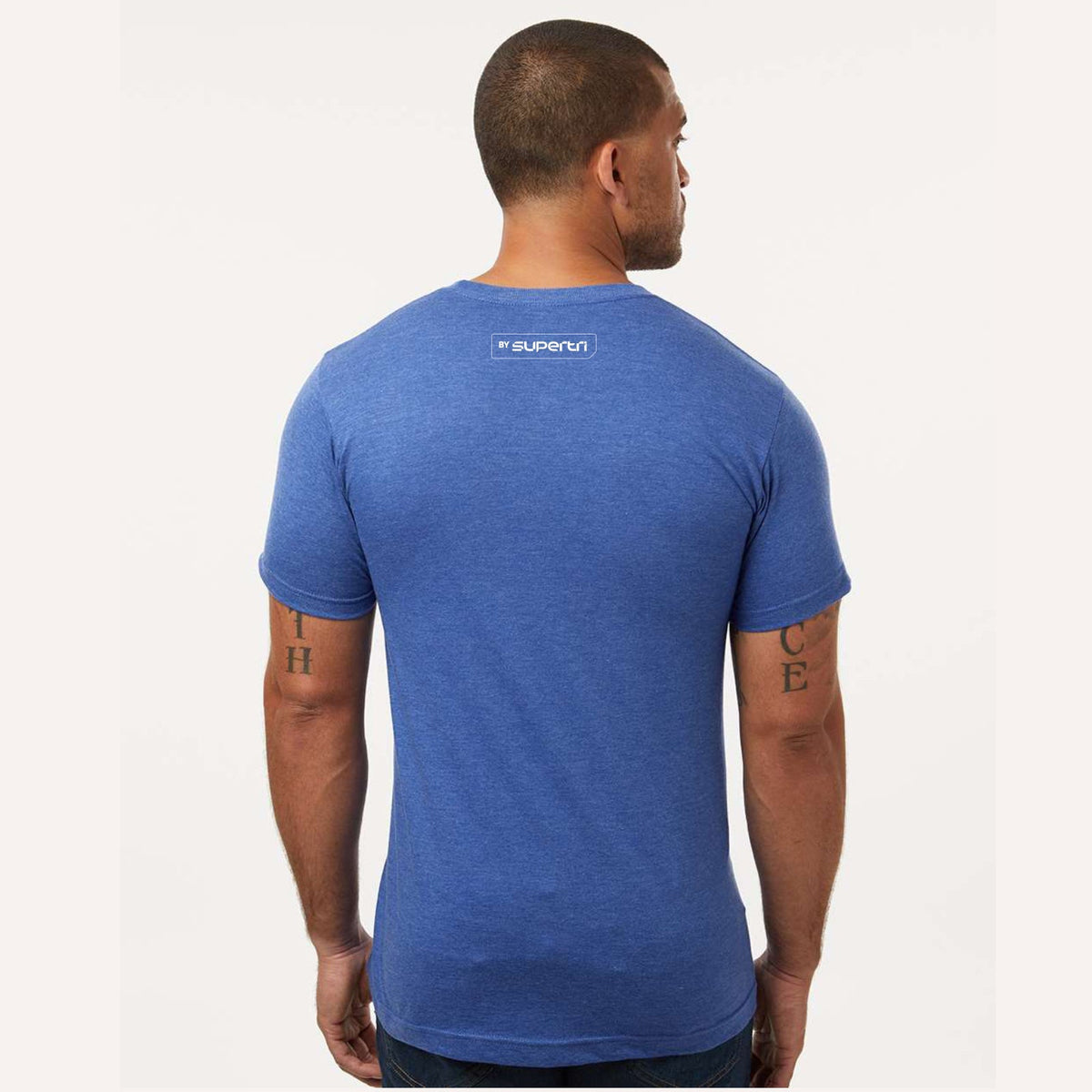 Toronto Tri Adult Fashion Tee -Heather Royal- Badge