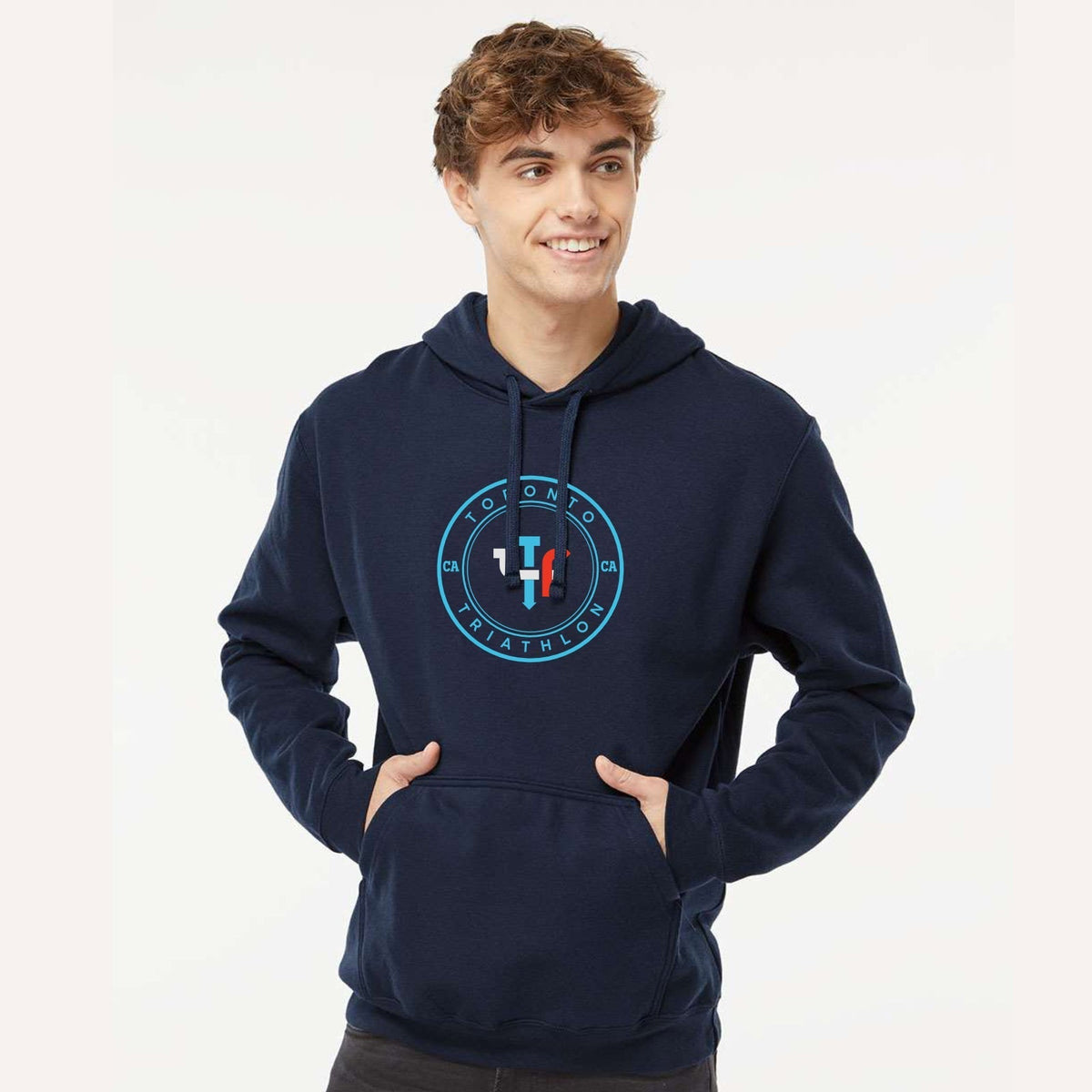 Toronto Tri Adult Fleece Hoody -Navy- Badge
